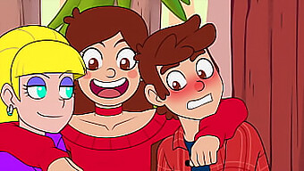 Parodia De Dibujos Animados Con Actos Sexuales Inspirados En Gravity Falls: Lamiendo Y Cabalgando