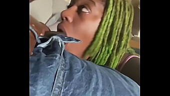 Sensual Black Beauty Pleasures With Deepthroat During Work Call