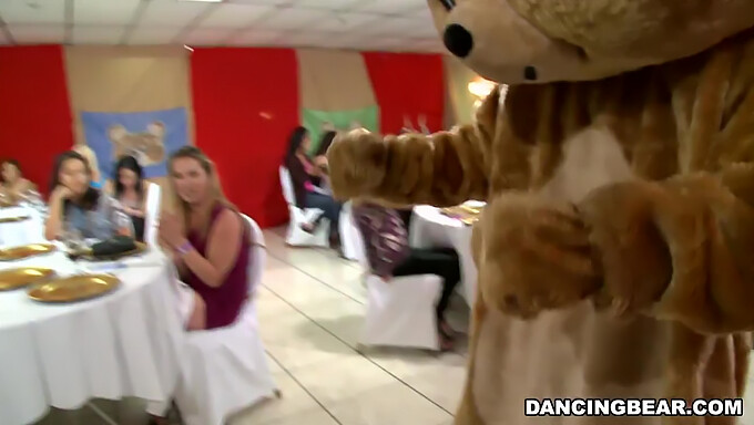 Häng Med På Festen Med Den Välkända Dancing Bear I En Grupporgie!