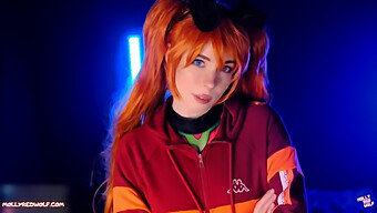 Evangelion'Un Asuka Langley'Si - Porno Videosu, Kremalı Bir Sonla Sulu Bir Sakso