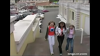 Russian Foursome With Young Adults