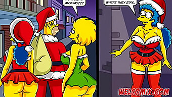 Simpsons Hentai: La Surprise Coquine De Noël D'Homère Pour Sa Femme