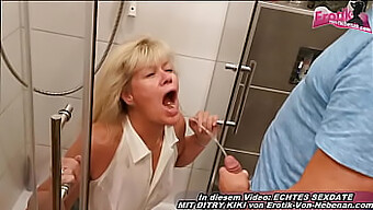 German Milf Gets Caught Having Sex With Young Guy