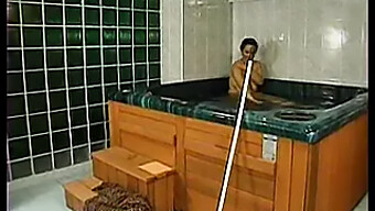 Camille, A Mature Woman With A Hairy Pussy, Gets Her Asshole Pounded In A Pool