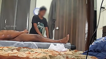 A Lovely Girl Gets Surprised By A Small Black Dick During A Massage