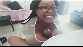 Homemade Video Features A Wife With Huge Tits Giving A Titjob