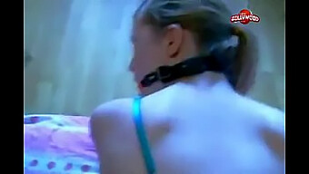 رجل ذو قضيب كبير يسيطر على صديقته المطيعة في مشهد Bdsm.