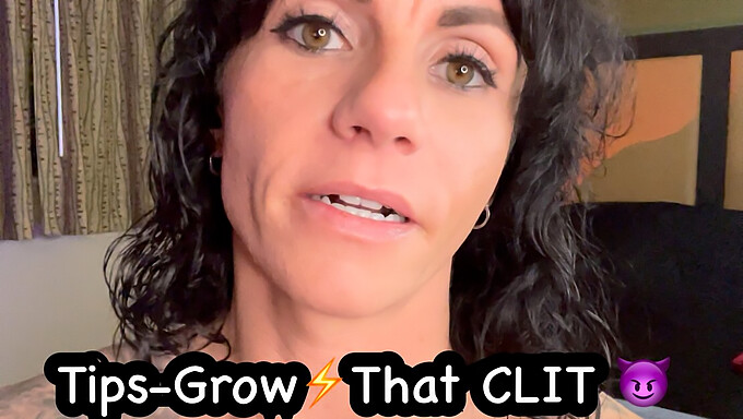 Polish Milf Shares Her Self-Pleasure Techniques To Enlarge Her Large Clitoris